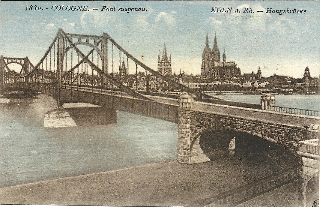 Hängebrücke Köln Pont suspendu Cologne 