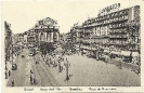Place de Brouckère, Bruxelles - Brüssel, historische Ansichtskarte
