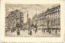 Place de Brouckère, Bruxelles, carte postale historique,1917