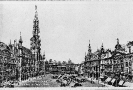 Hôtel de Ville et Grand'Place, Bruxelles, carte postale historique