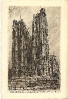 Église Sainte Gudule, Bruxelles, carte postale historique