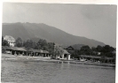 Seepromenade mit Musikpavillon, Bad Wiessee, historische Fotografie um 1938