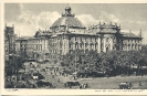 Karlsplatz mit Justizpalast, München, historische Ansichtskarte