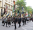 Schützenbezirk München mit Fahnenblock - Trachten-und Schützenzug, Oktoberfest, München-2015