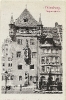 Königstraße, Nürnberg, historische Ansichtskarte - Nassauer Haus, daneben Geschäft von Alfons Schmitt (Drogen, Colonial, Farbwaaren) 
