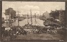 Dortmund, der Hafen, historische Postkarte, 1914