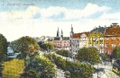 Königsallee, Düsseldorf, historische Ansichtskarte, 1918