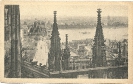 Hohenzollernsbrücke, Köln (Blick vom Dom) - historische Ansichtskarte