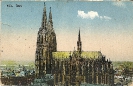Dom, Köln, historische Ansichtskarte, 1921