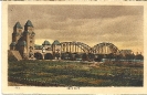 Südbrücke, Köln, historische Ansichtskarte, 1923