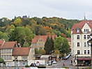 Frauenplan, Eisenach - Blick auf Frauenberg und Grimmelgasse