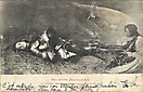 Hautmougey, carte postale historique 1916 - (Le sommeil de Jeanne D'arc)