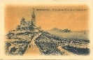 Notre Dame de la Garde et le Château d'If, Marseille, carte postale historique