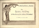 1929 - Anerkennung für 25jährige Mitgliedschaft der Volks-Sing-Akademie Magdeburg für Frau Emma Belling, Oktober 1929