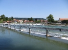 Reuss-Wehr, Blick auf Windisch, Standort: Gebenstorf, Aargau