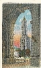 Vista Of Woolworth Building, New York City, historic Postcard