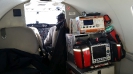 Ausstattung (Monitoring) im Ambulanzjet (Gulfstream 100), Dez. 2015